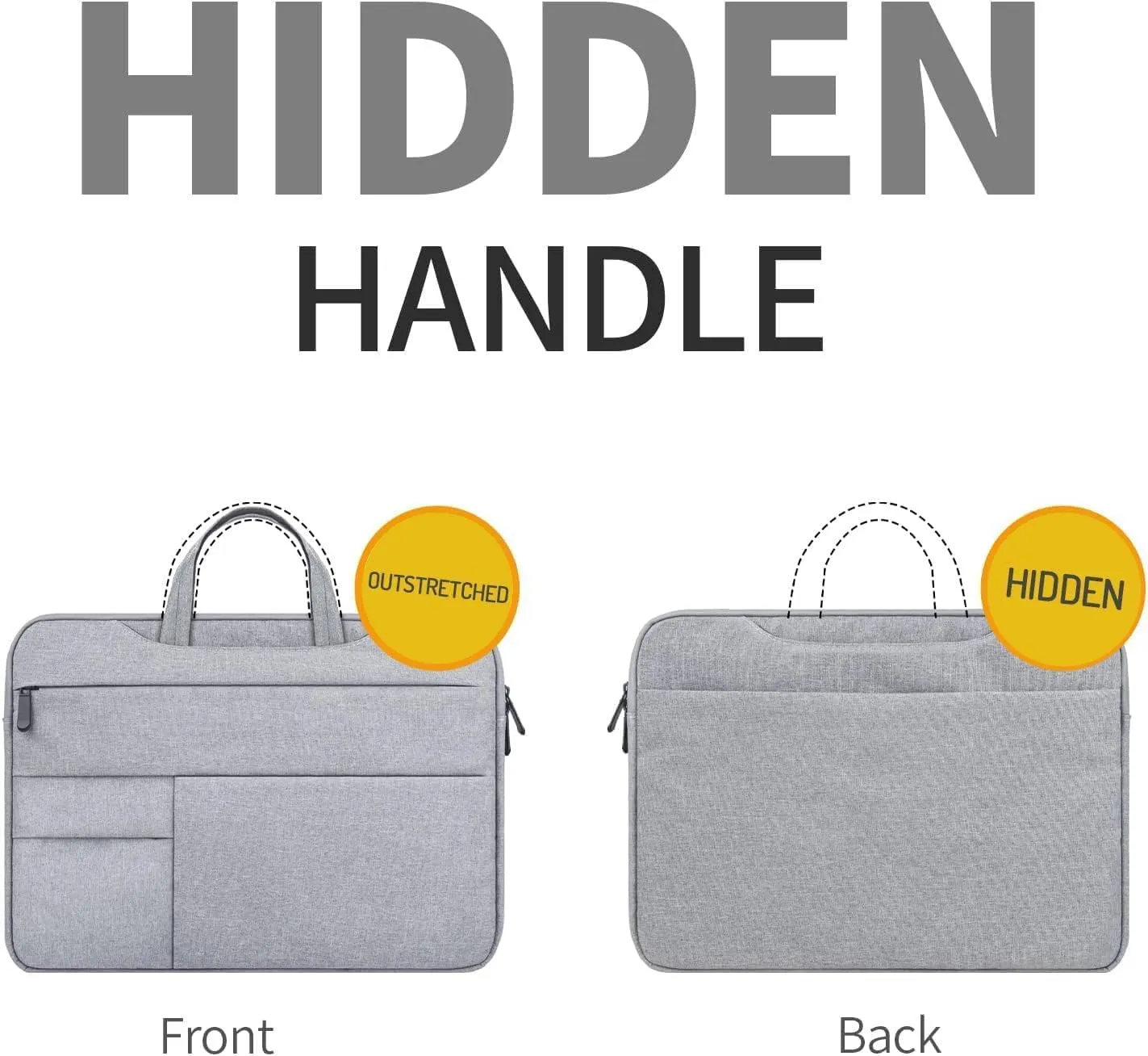 14 Inch Water Resistant Laptop Briefcase Handbag Compatible with iPad Pro, iPad Air 13 inch, iPad Pro 12.9 inch, Galaxy Tab