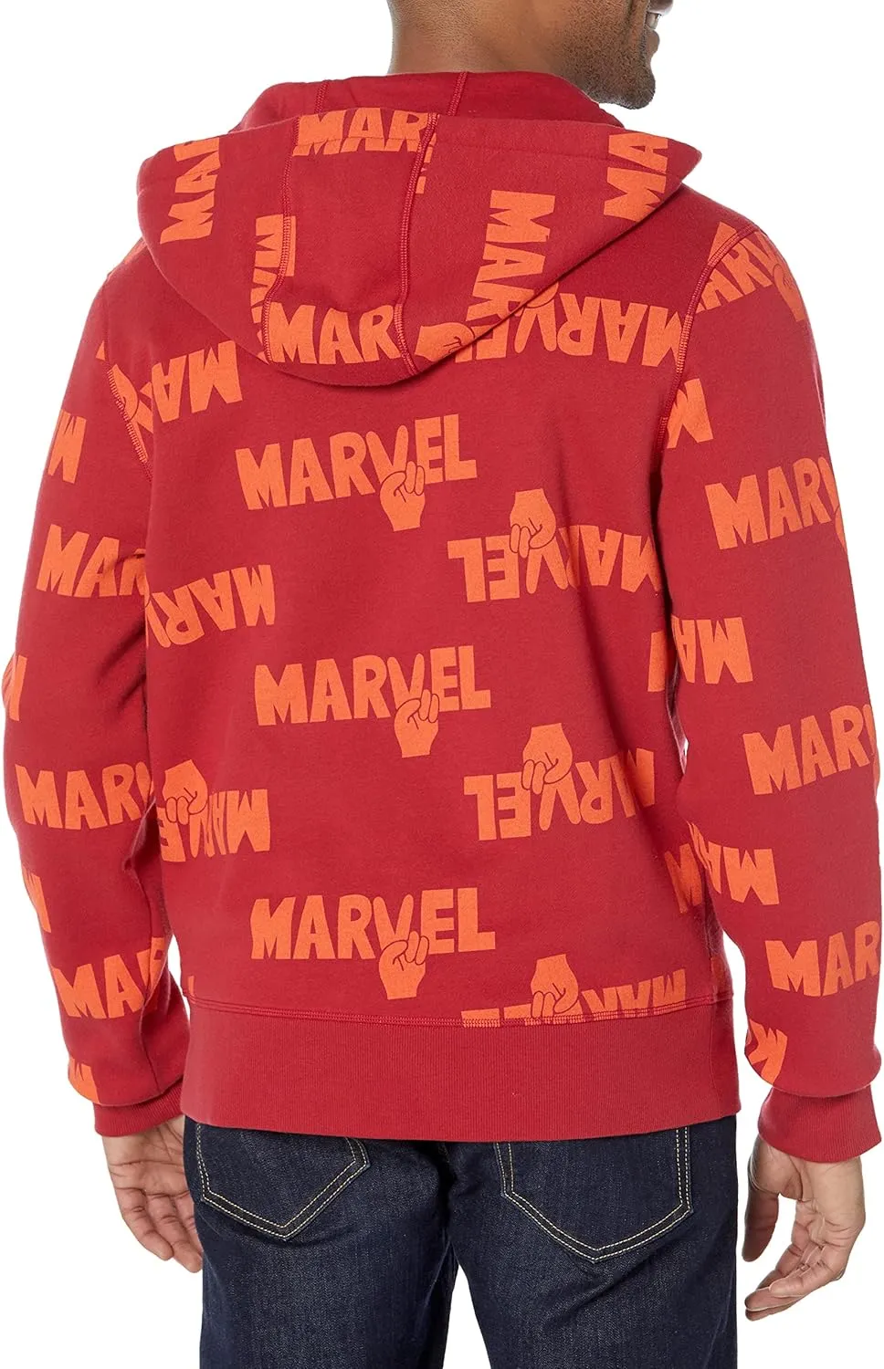 Amazon Essentials Disney | Marvel | Star Wars Men's Fleece Full-Zip Hoodie Sweatshirts (Available in Big & Tall)