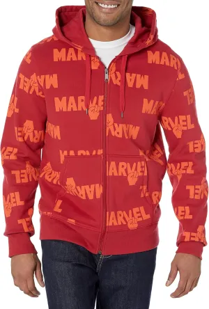 Amazon Essentials Disney | Marvel | Star Wars Men's Fleece Full-Zip Hoodie Sweatshirts (Available in Big & Tall)