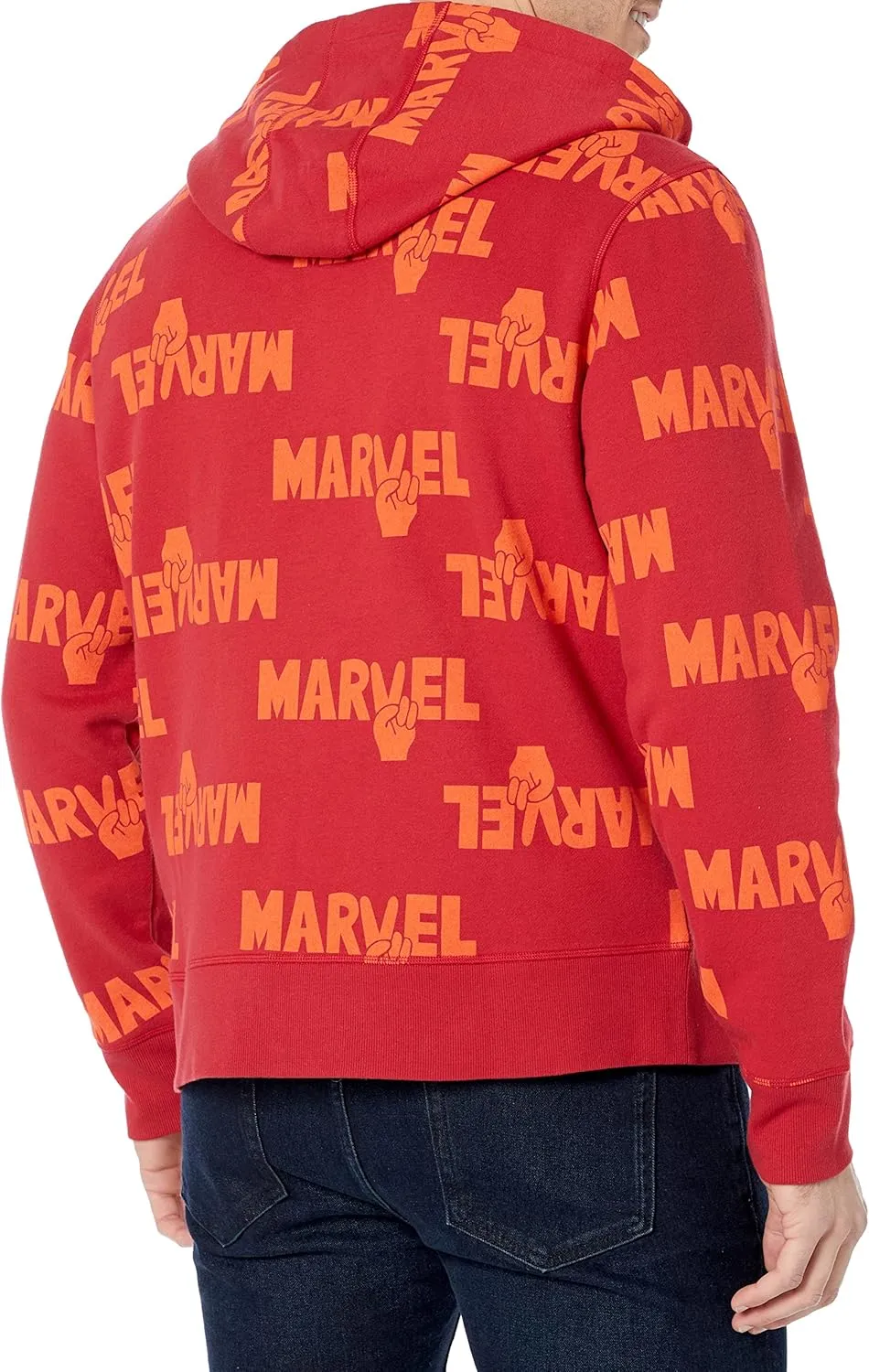 Amazon Essentials Disney | Marvel | Star Wars Men's Fleece Full-Zip Hoodie Sweatshirts (Available in Big & Tall)