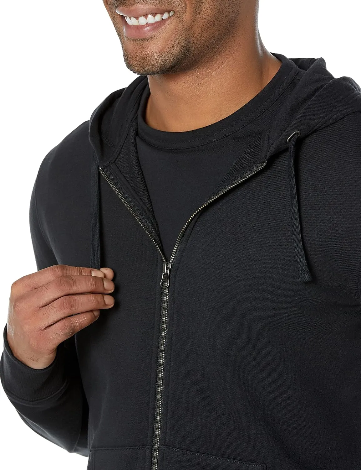 Amazon Essentials Men's Long-Sleeve French Terry Full-Zip Hoodie (Available in Big & Tall)