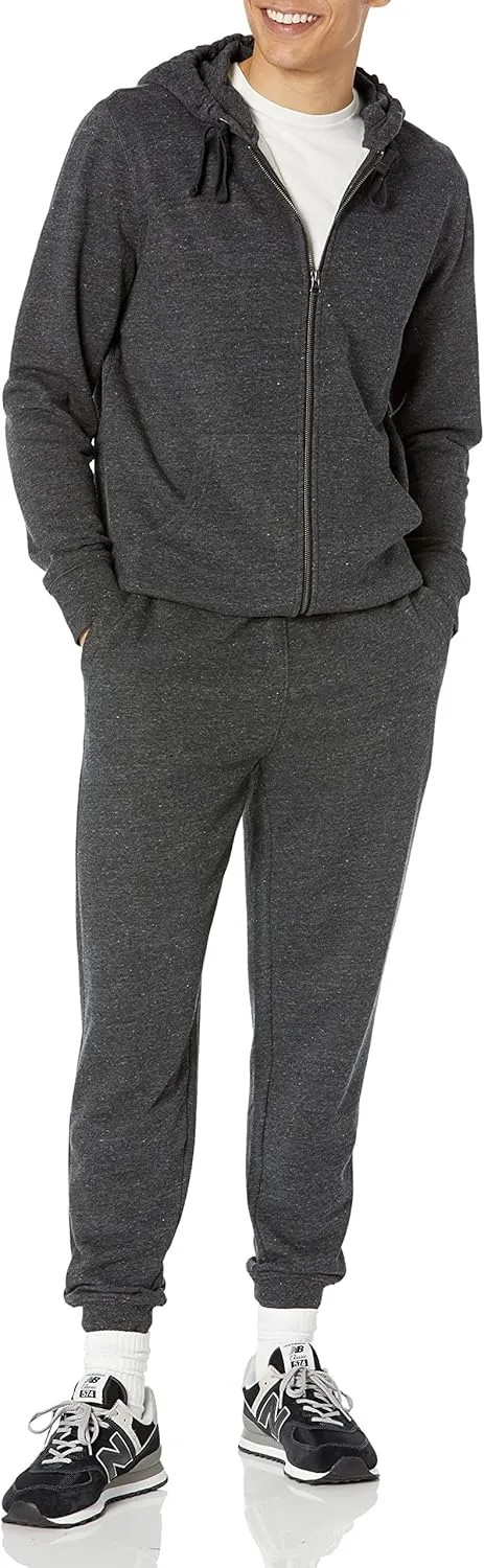 Amazon Essentials Men's Long-Sleeve French Terry Full-Zip Hoodie (Available in Big & Tall)