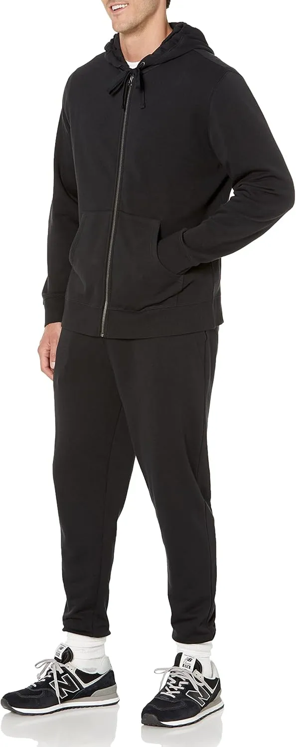 Amazon Essentials Men's Long-Sleeve French Terry Full-Zip Hoodie (Available in Big & Tall)