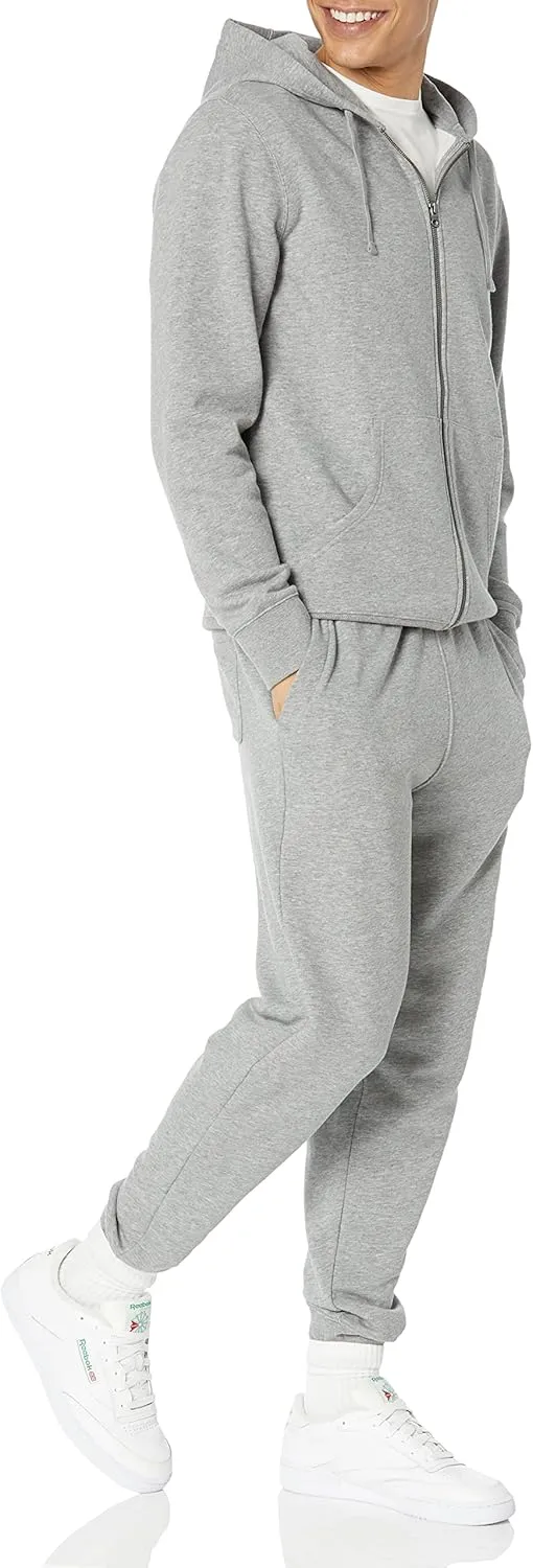 Amazon Essentials Men's Long-Sleeve French Terry Full-Zip Hoodie (Available in Big & Tall)