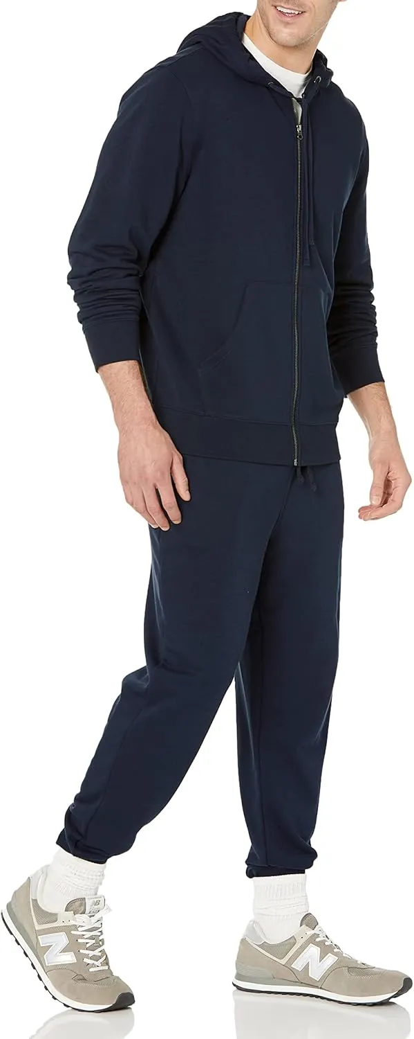 Amazon Essentials Men's Long-Sleeve French Terry Full-Zip Hoodie (Available in Big & Tall)