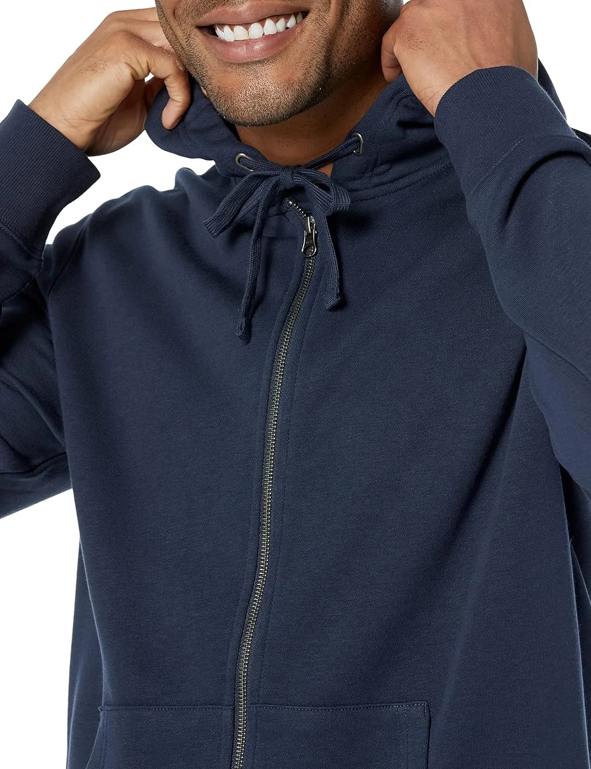 Amazon Essentials Men's Long-Sleeve French Terry Full-Zip Hoodie (Available in Big & Tall)