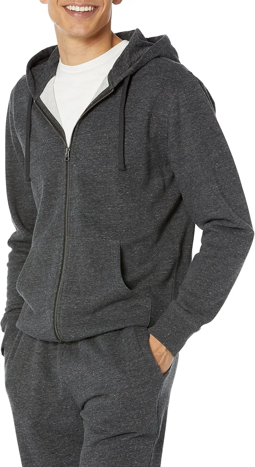 Amazon Essentials Men's Long-Sleeve French Terry Full-Zip Hoodie (Available in Big & Tall)