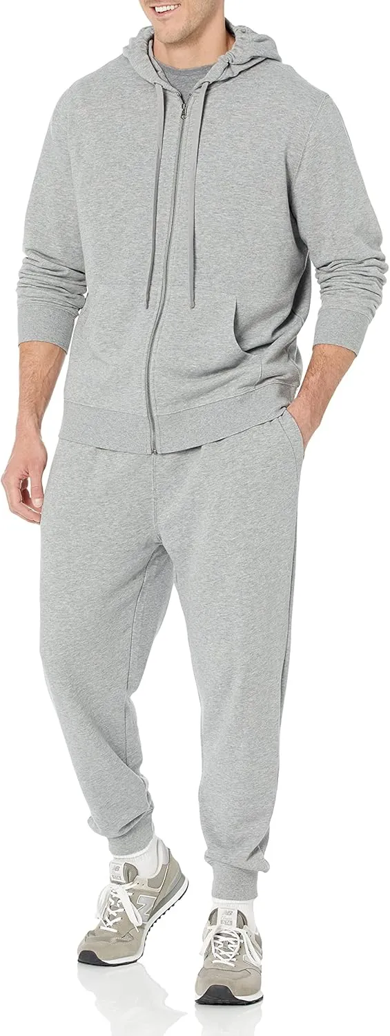 Amazon Essentials Men's Long-Sleeve French Terry Full-Zip Hoodie (Available in Big & Tall)