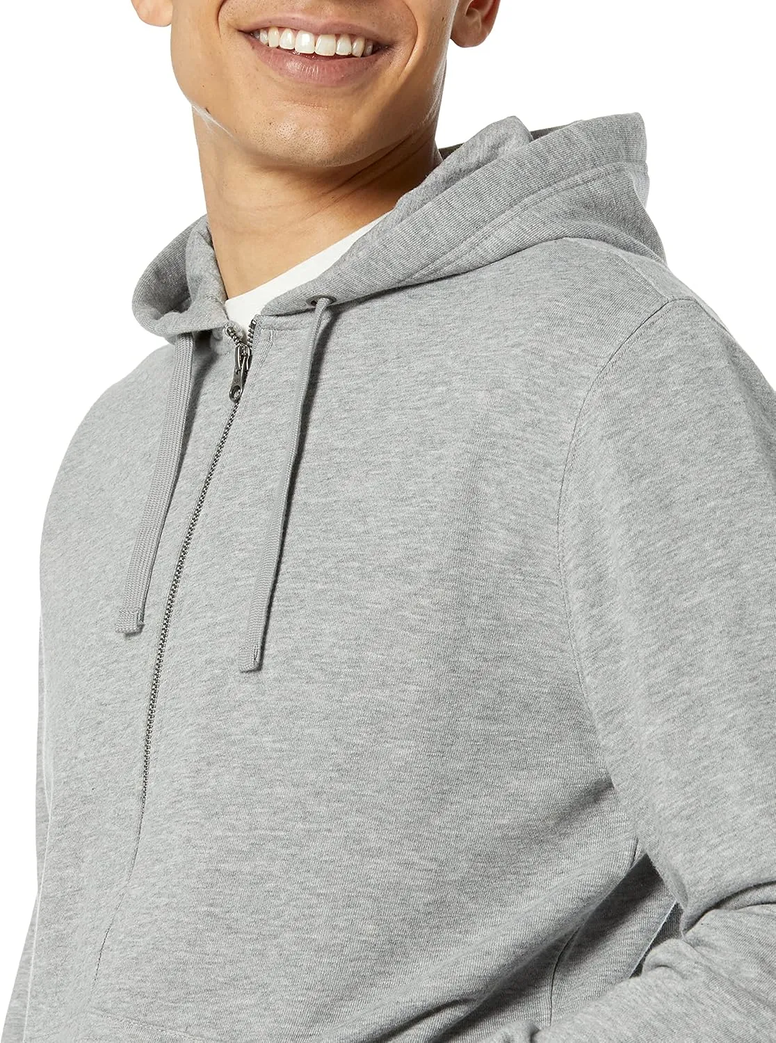 Amazon Essentials Men's Long-Sleeve French Terry Full-Zip Hoodie (Available in Big & Tall)
