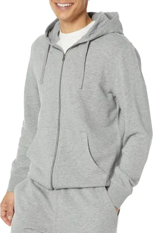 Amazon Essentials Men's Long-Sleeve French Terry Full-Zip Hoodie (Available in Big & Tall)