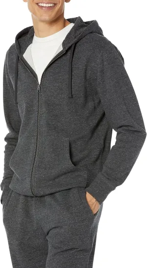 Amazon Essentials Men's Long-Sleeve French Terry Full-Zip Hoodie (Available in Big & Tall)