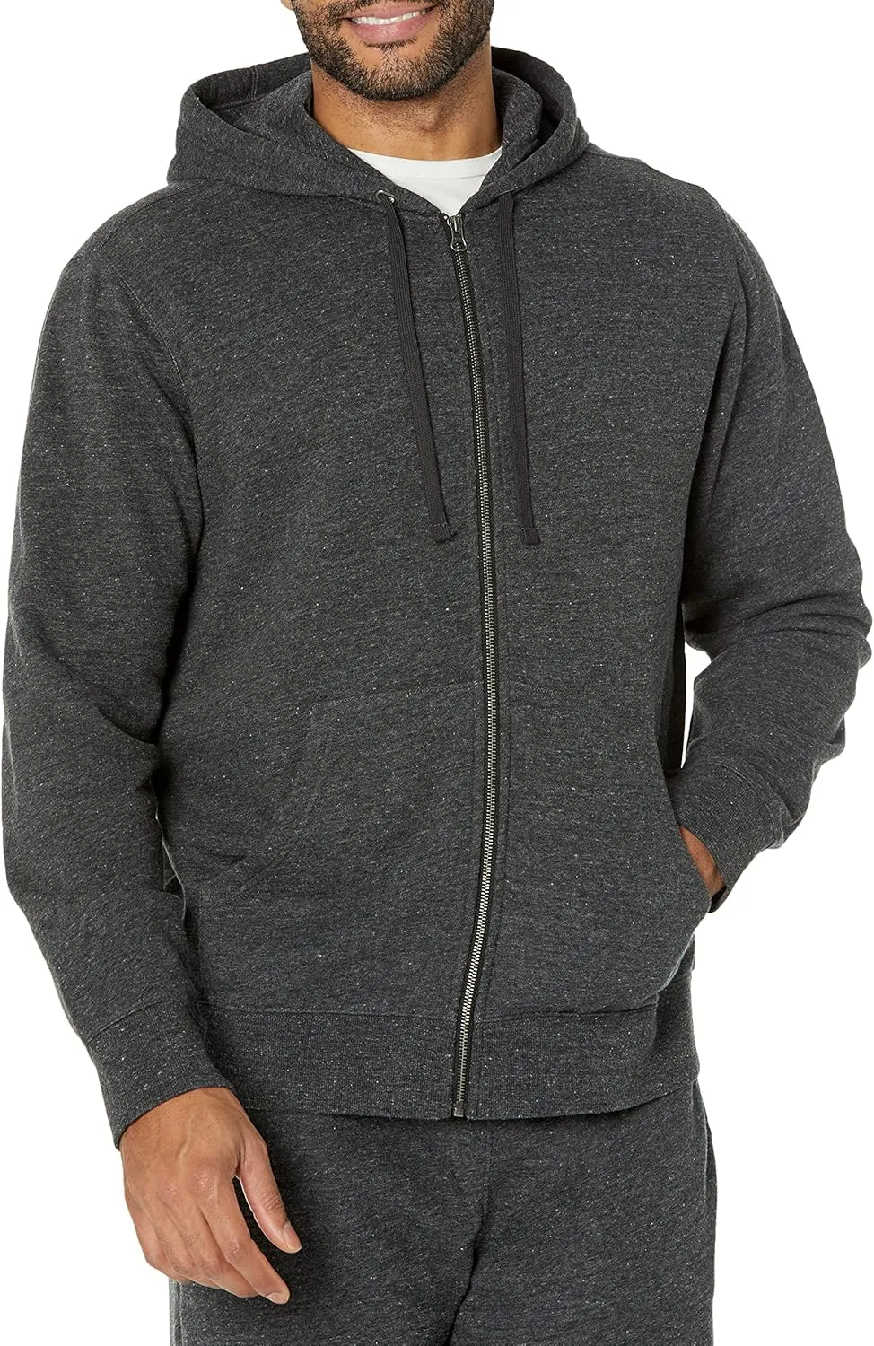 Amazon Essentials Men's Long-Sleeve French Terry Full-Zip Hoodie (Available in Big & Tall)