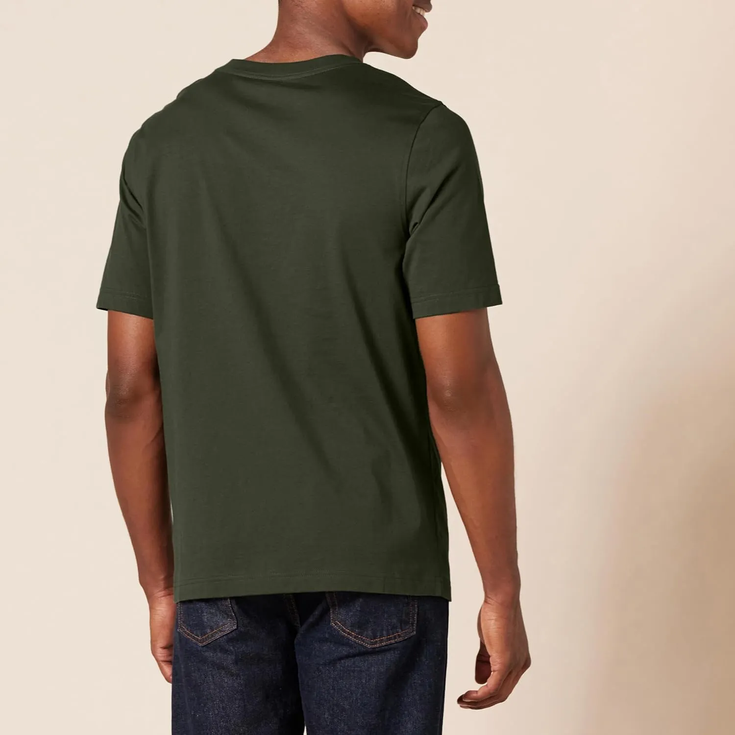 Amazon Essentials Men's Regular-Fit Short-Sleeve Cotton Henley T-Shirt, Pack of 2