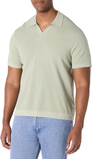 Amazon Essentials Men's Regular-Fit Short-Sleeve Knit Polo Sweater