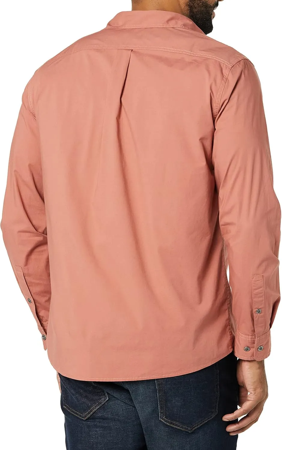 Amazon Essentials Men's Slim-Fit Long-Sleeve Two-Pocket Utility Shirt (Previously Goodthreads)