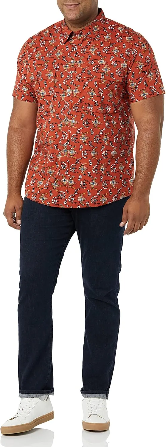 Amazon Essentials Men's Slim-Fit Short-Sleeve Two-Pocket Utility Shirt (Previously Goodthreads)