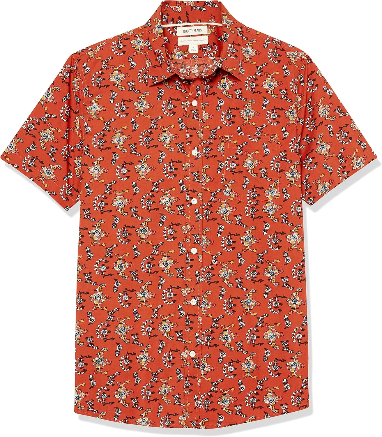 Amazon Essentials Men's Slim-Fit Short-Sleeve Two-Pocket Utility Shirt (Previously Goodthreads)