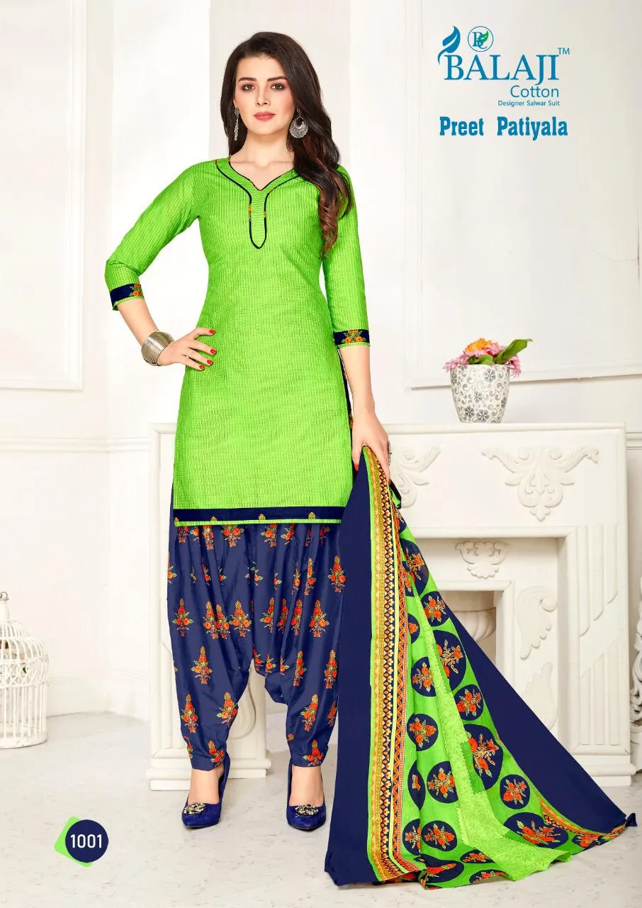 Balaji Cotton Preet Patiyala Vol 1 Traditional Wear Cotton Dress Material
