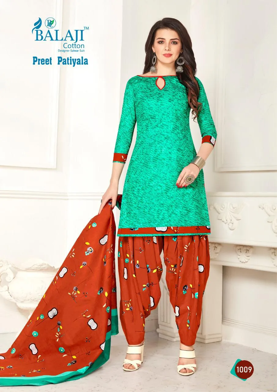 Balaji Cotton Preet Patiyala Vol 1 Traditional Wear Cotton Dress Material