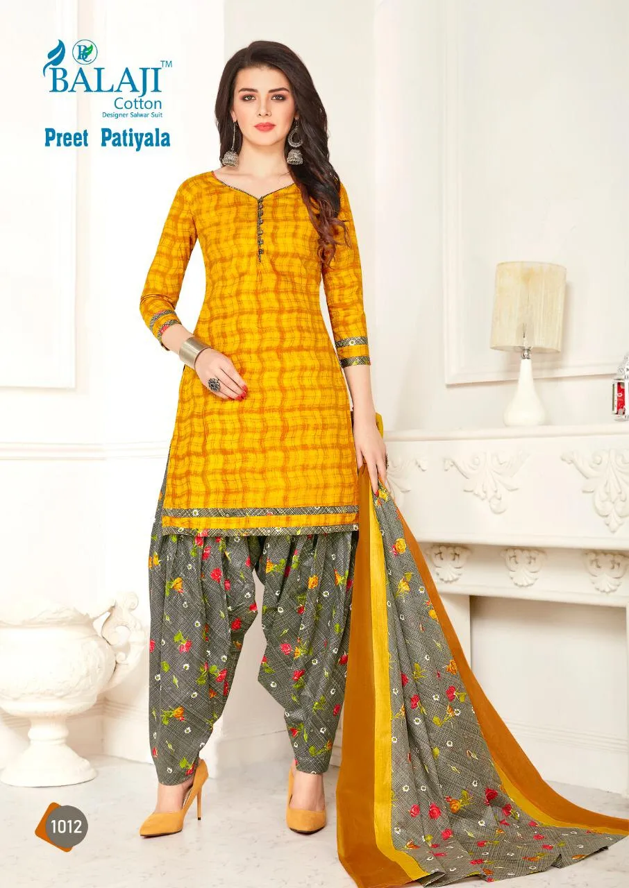 Balaji Cotton Preet Patiyala Vol 1 Traditional Wear Cotton Dress Material