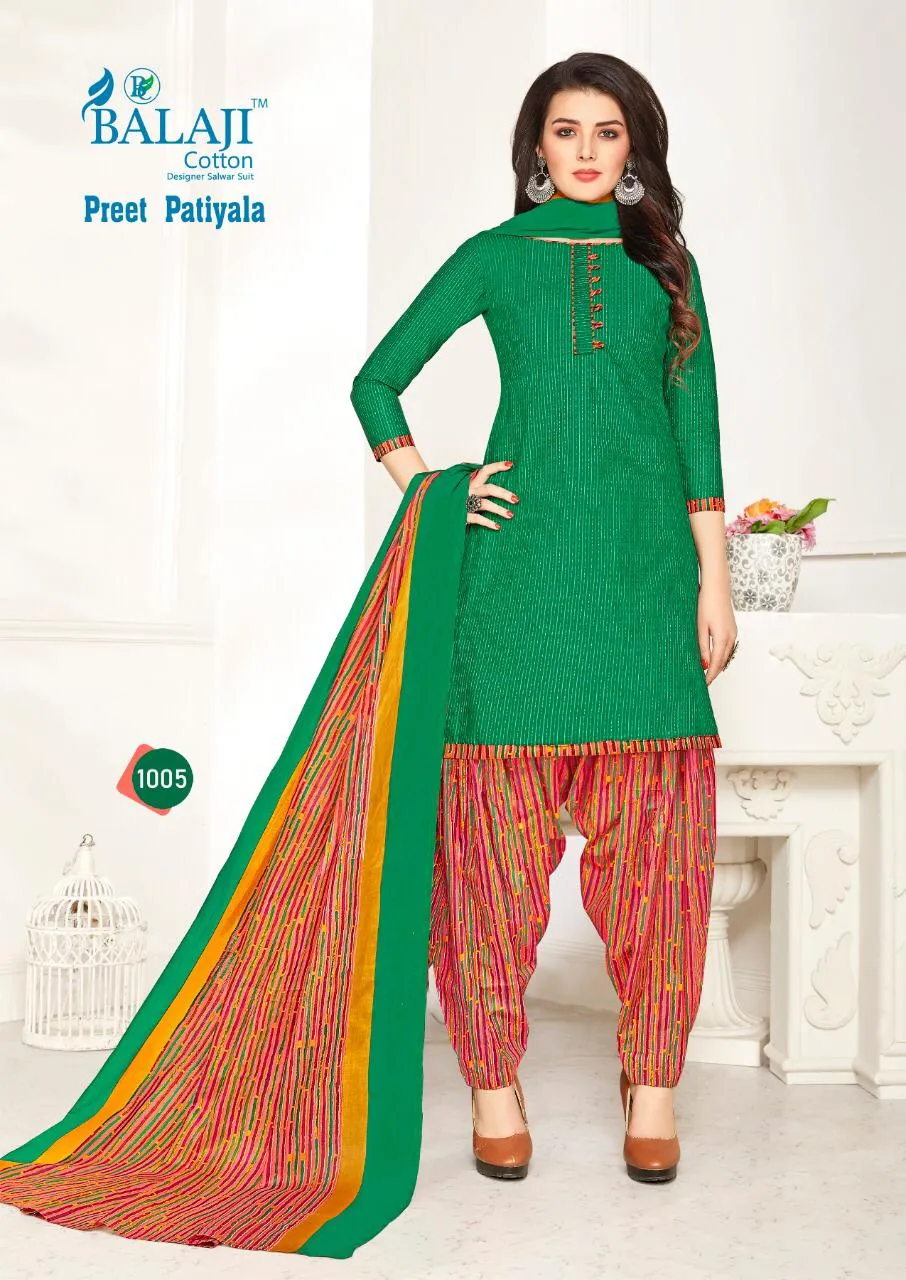 Balaji Cotton Preet Patiyala Vol 1 Traditional Wear Cotton Dress Material