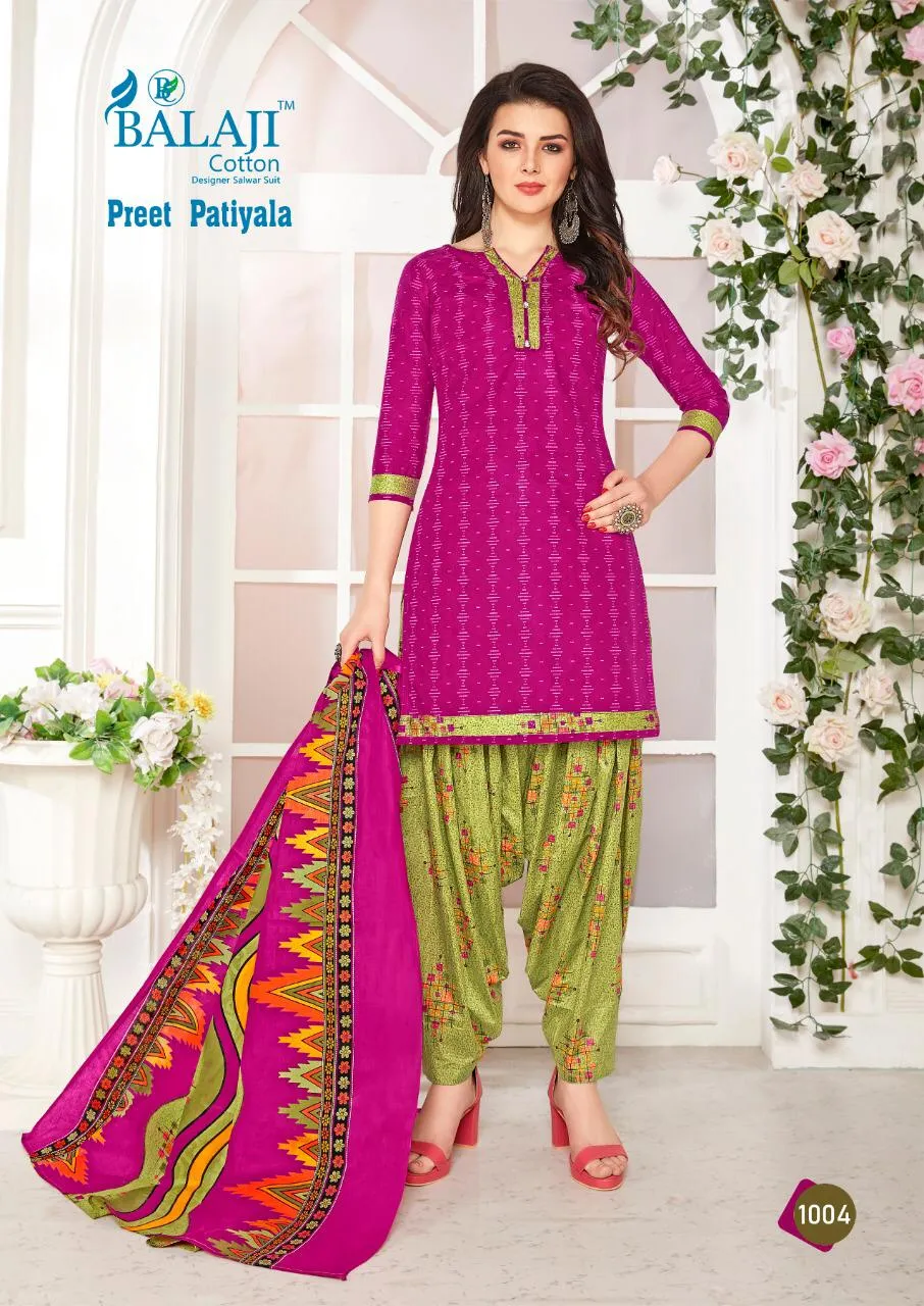 Balaji Cotton Preet Patiyala Vol 1 Traditional Wear Cotton Dress Material