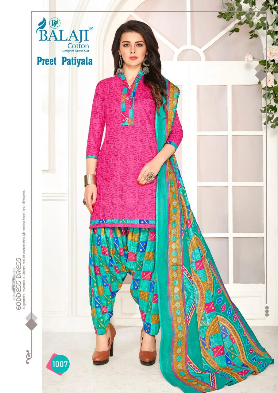 Balaji Cotton Preet Patiyala Vol 1 Traditional Wear Cotton Dress Material