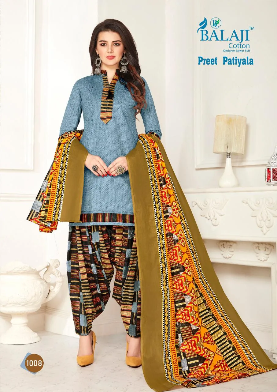 Balaji Cotton Preet Patiyala Vol 1 Traditional Wear Cotton Dress Material