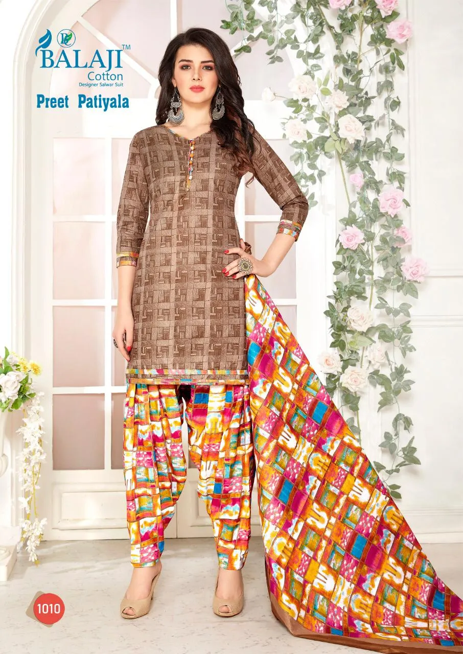 Balaji Cotton Preet Patiyala Vol 1 Traditional Wear Cotton Dress Material