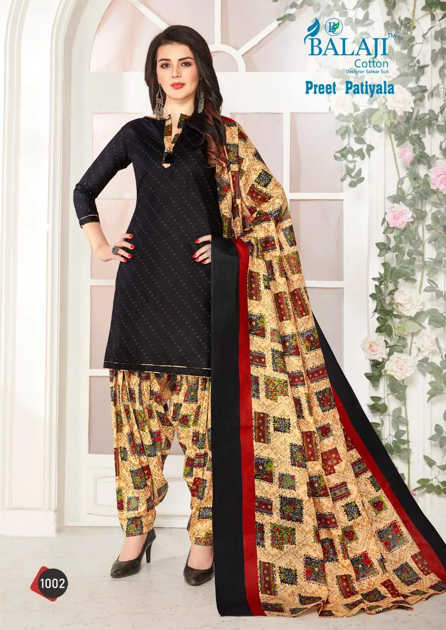 Balaji Cotton Preet Patiyala Vol 1 Traditional Wear Cotton Dress Material