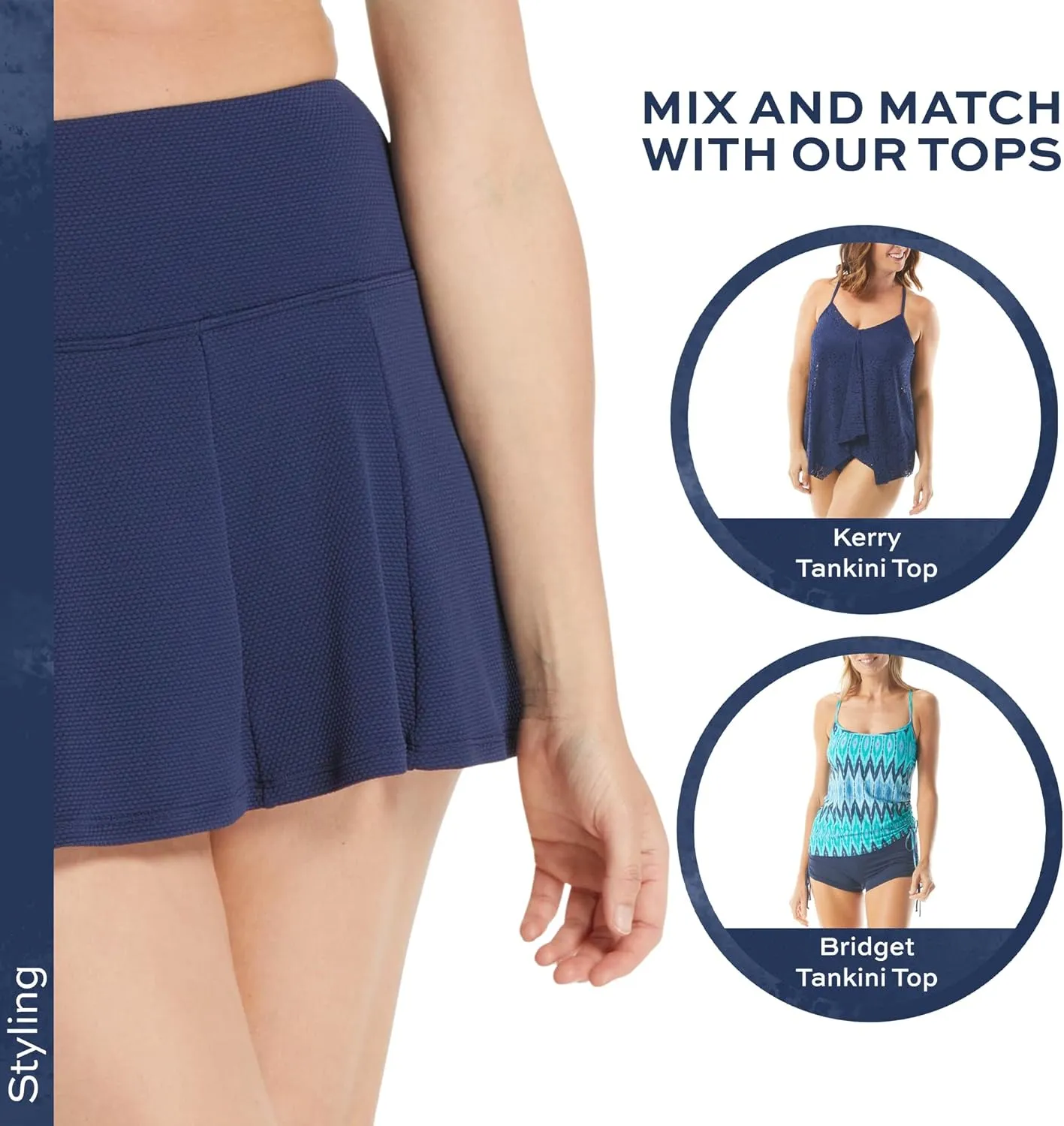 BEACH HOUSE Olivia High Waisted Resort Skort  Swim Tennis, Pickleball Skirt