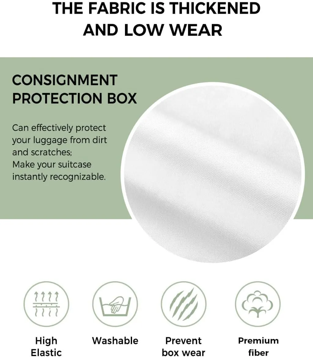 Beige Travel Luggage Cover, Cream Solid Color Anti-scratch Travel Suitcase Protector Covers, Washable Elastic Baggage Covers Fit 19-21 Inch Carry on Luggage
