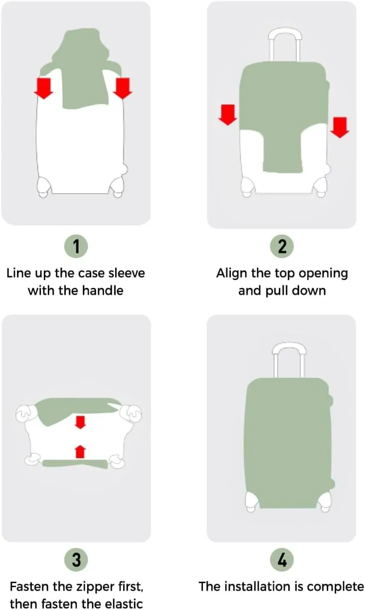 Beige Travel Luggage Cover, Cream Solid Color Anti-scratch Travel Suitcase Protector Covers, Washable Elastic Baggage Covers Fit 26-28 Inch Carry on Luggage