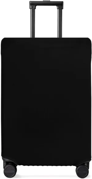 Black Travel Luggage Cover, Solid Anti-scratch Travel Suitcase Protector Covers, Washable Elastic Baggage Covers Fit 26-28 Inch Carry on Luggage
