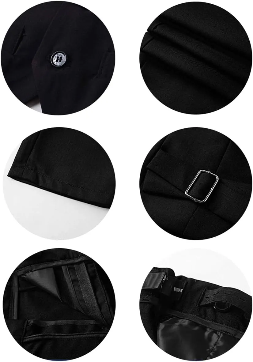 Boy Slim Fit Suit Kids Formal Suits for Boys Vest Pants and Shirt Set
