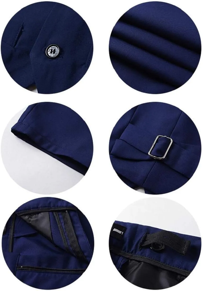 Boy Slim Fit Suit Kids Formal Suits for Boys Vest Pants and Shirt Set