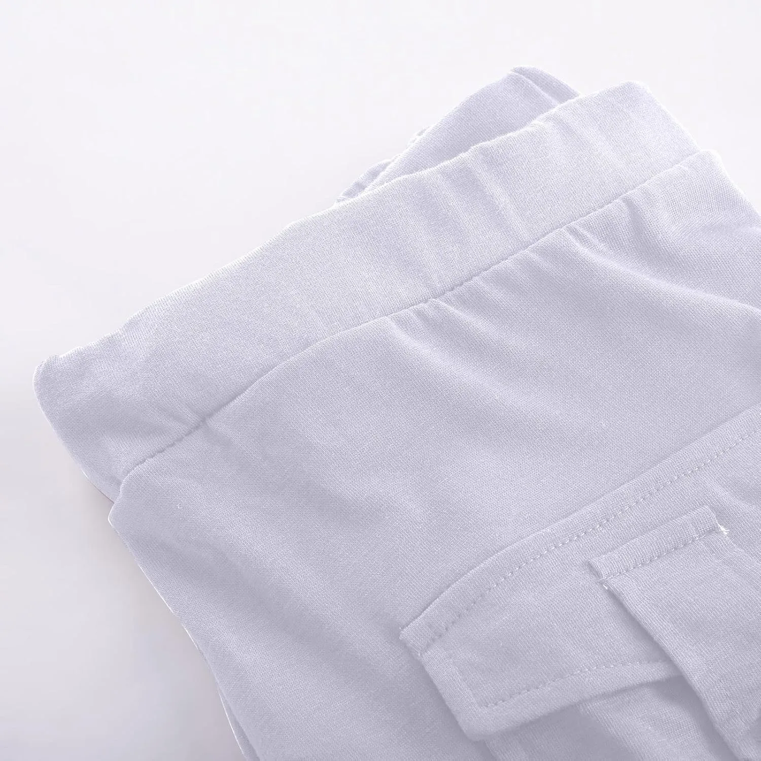 Capri Yoga Pants for Women Casual 2024 Summer Drawstring Elastic High Waist Pant Stretchy Cropped Trouser