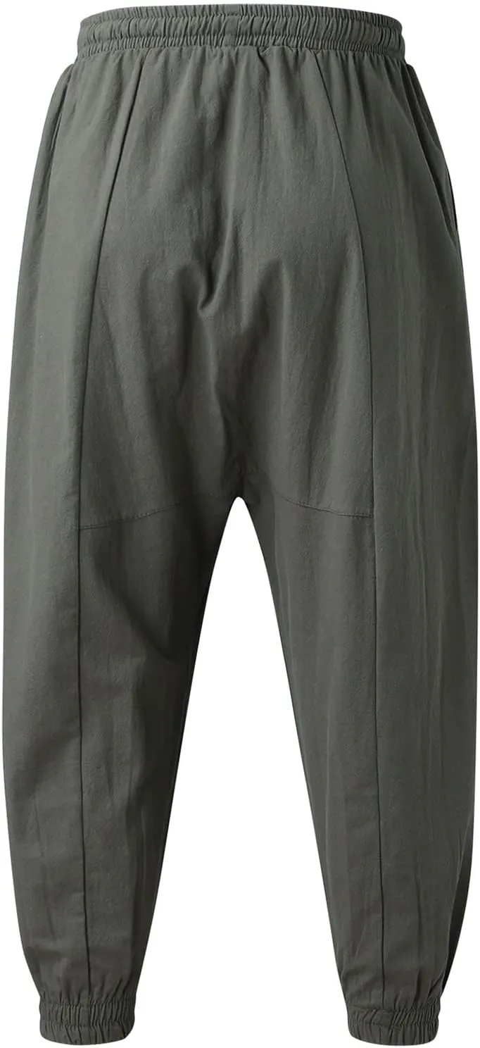 Cargo Pants for Men Big and Tall, Training Joggers Sweatpants Lightweight Gym Yoga Trousers Men's Slim Fit Jogger Gym