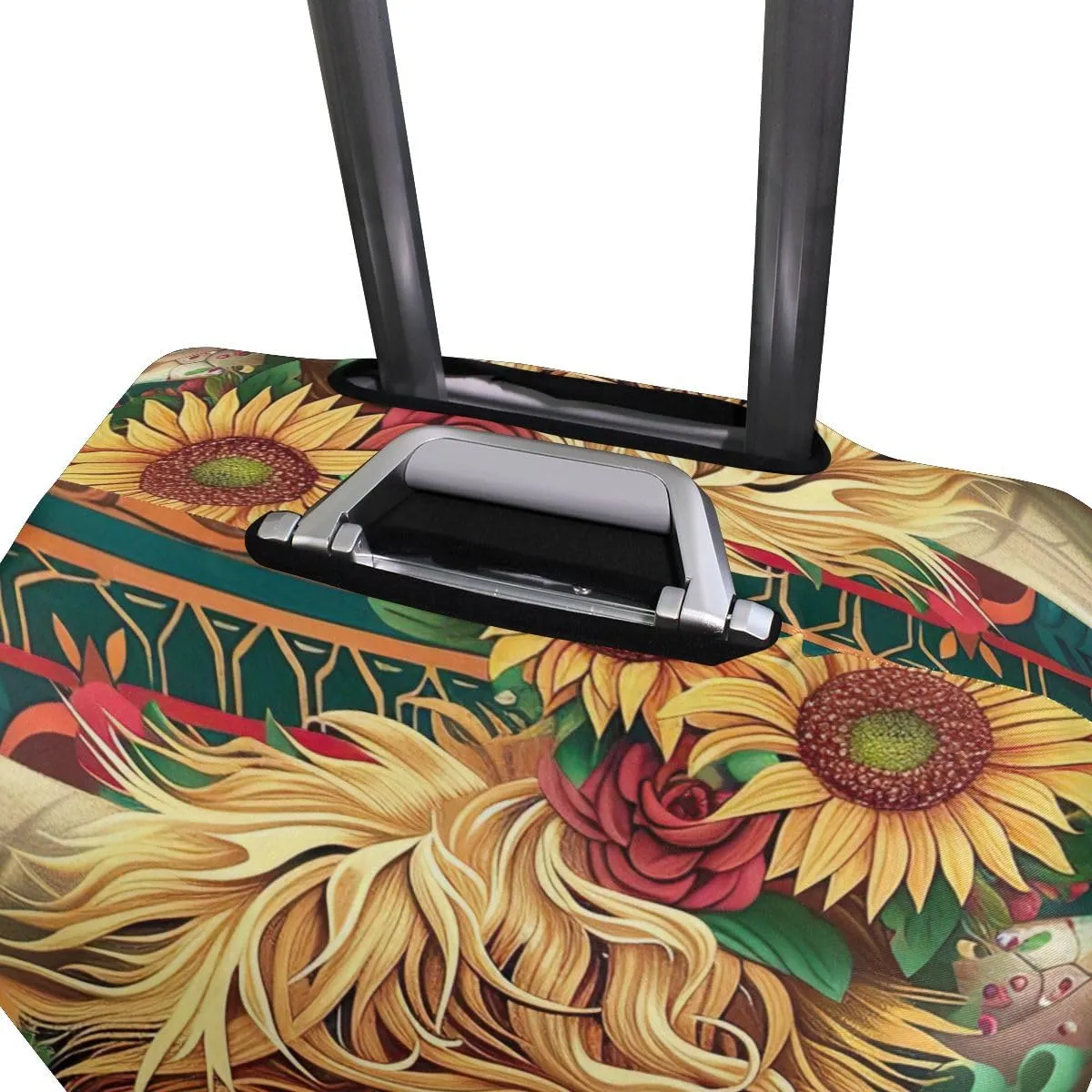 CHIFIGNO Boho Highland Cow Travel Luggage Cover Luggage Protector Covers Fits 18-32 Inch Luggage S Fits 18-20 Inch