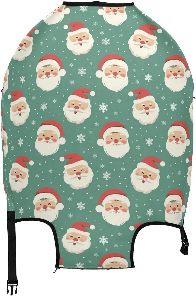 CHIFIGNO Cute Santa Claus Luggage Protector Suitcase Cover Anti-Scratch Cover for Luggage Travel for Kid and Adult 18-32 Inch Suitcase XL Fits 29-32 Inch
