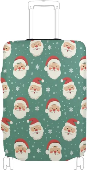 CHIFIGNO Cute Santa Claus Luggage Protector Suitcase Cover Anti-Scratch Cover for Luggage Travel for Kid and Adult 18-32 Inch Suitcase XL Fits 29-32 Inch