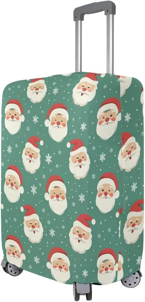 CHIFIGNO Cute Santa Claus Luggage Protector Suitcase Cover Anti-Scratch Cover for Luggage Travel for Kid and Adult 18-32 Inch Suitcase XL Fits 29-32 Inch