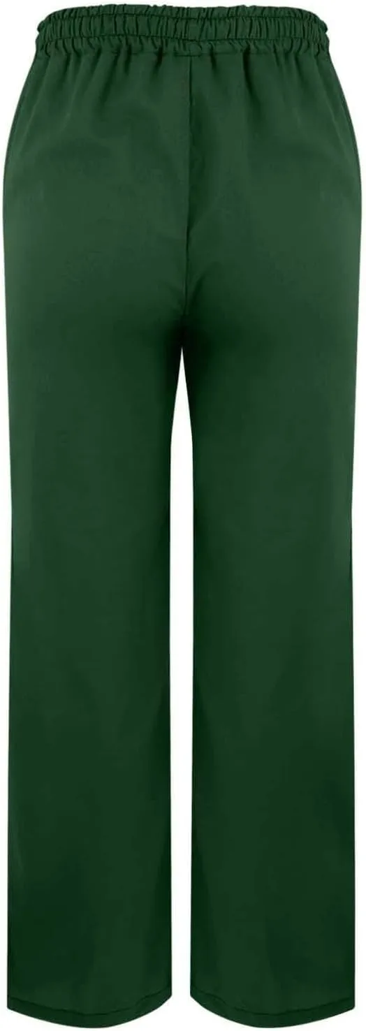 Cotton Linen Pants for Women Casual Drawstring Elastic Waist Summer Pants Boho Flowy Loose Beach Trousers with Pockets