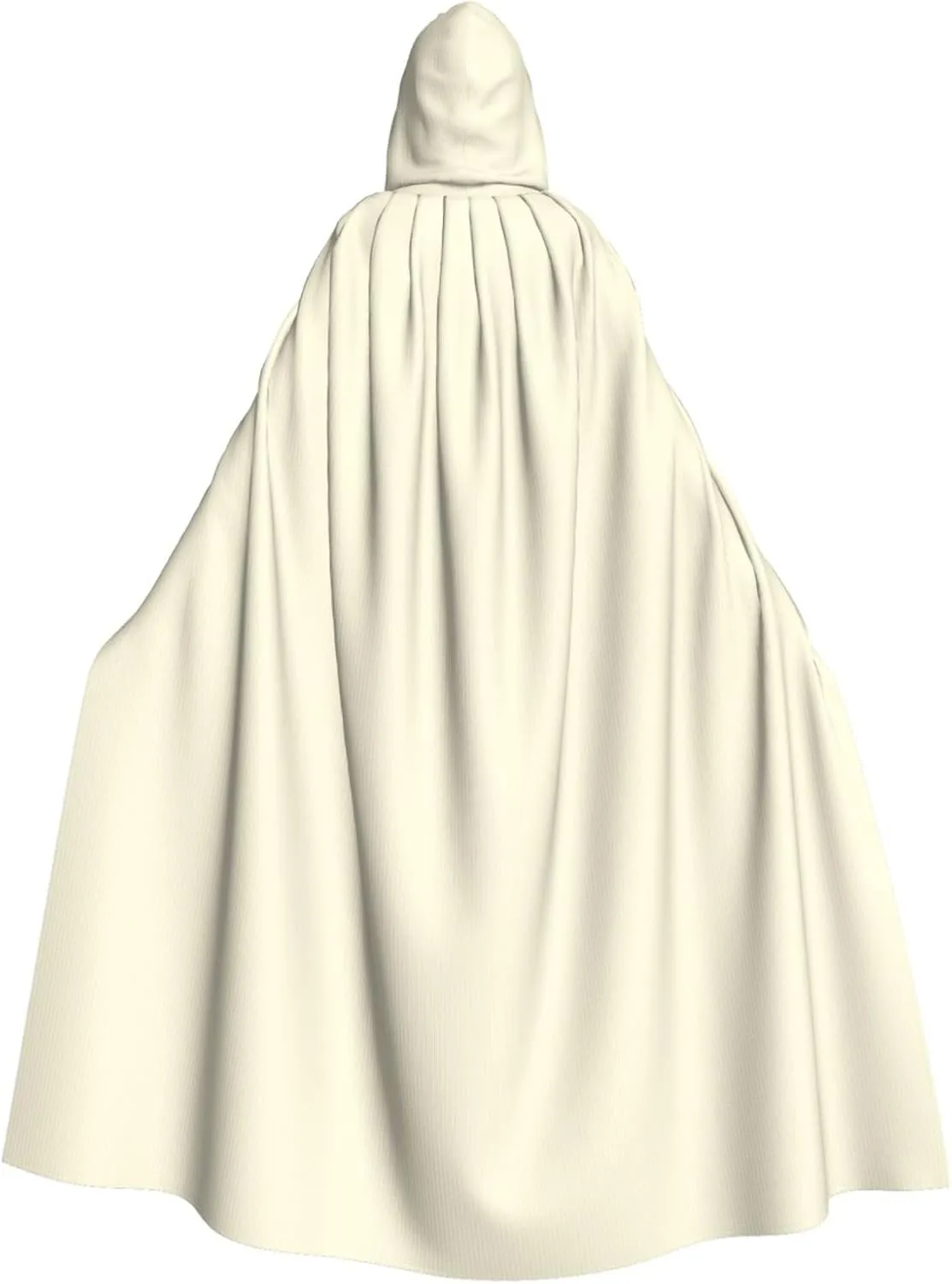 Cream Adult Hooded Cloak - Costume Cosplay, Wizard Themed Cloak - Perfect for Halloween, Easter & Carnival Parties