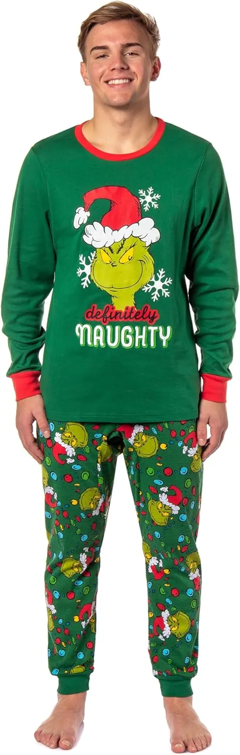 Dr. Seuss How GRINCH Stole Christmas Lights Matching Family Pajama Set