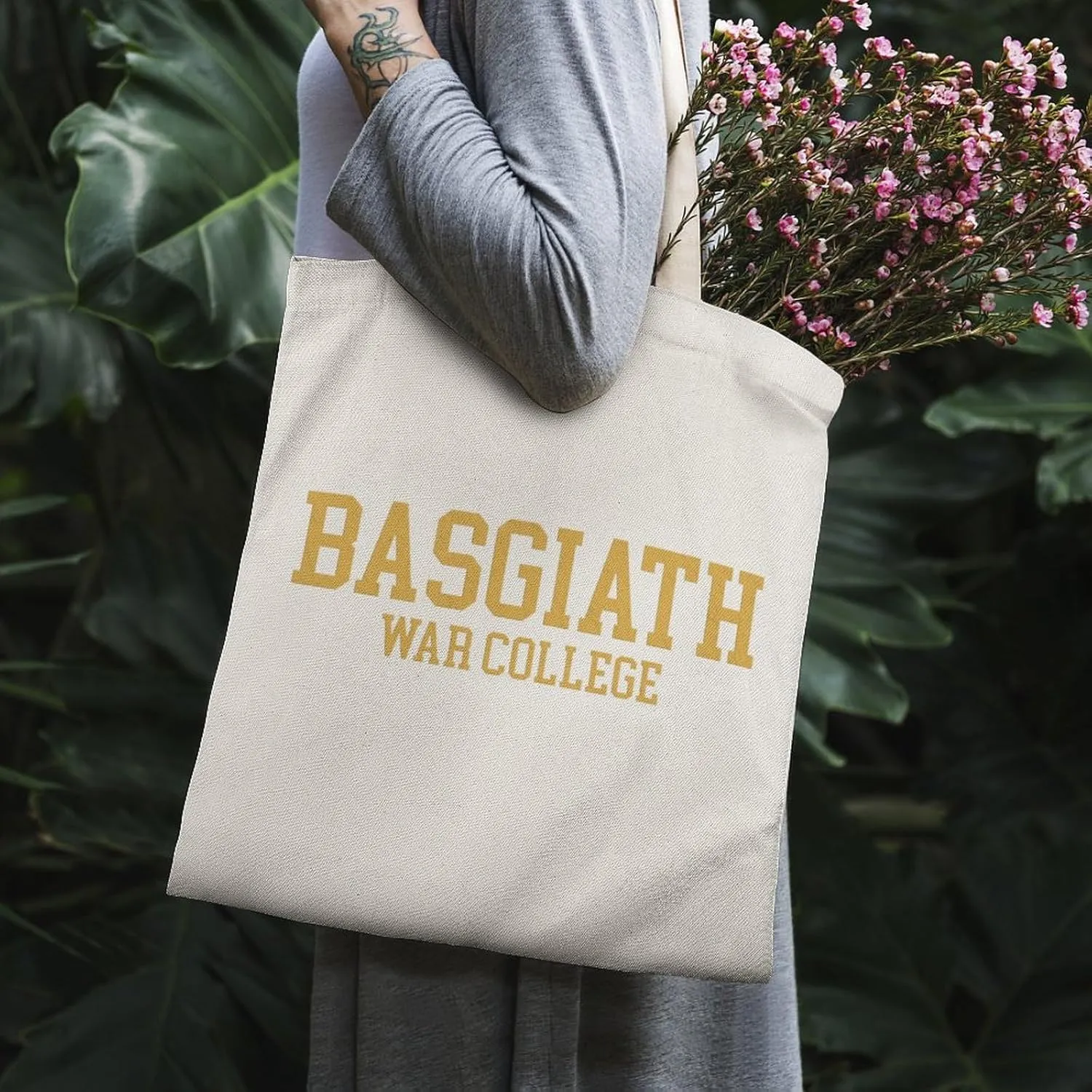 Dragon Shopping Bag Basgiath War College Romantasy Graphic Handbag Womens Book Lover Tote Bag