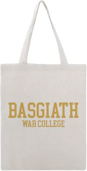 Dragon Shopping Bag Basgiath War College Romantasy Graphic Handbag Womens Book Lover Tote Bag