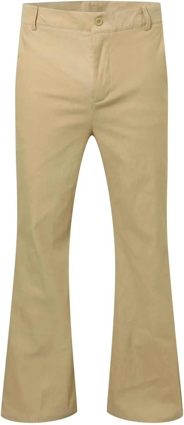 Dress Pants Wide Leg Pants Elastic Waist Solid Color Fashion Comfy Slim Fit Hiking Baggy Casual Pants with Pockets