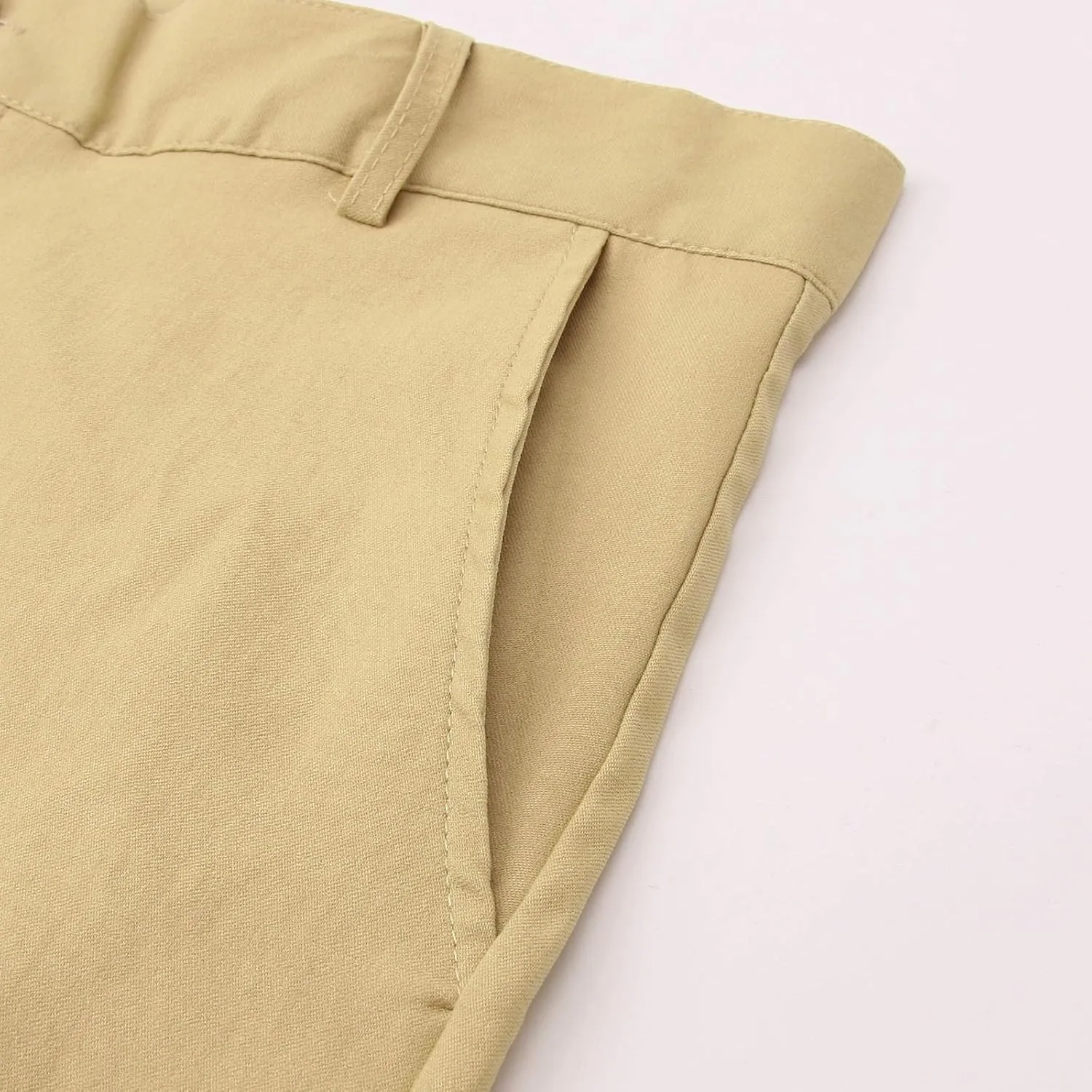 Dress Pants Wide Leg Pants Elastic Waist Solid Color Fashion Comfy Slim Fit Hiking Baggy Casual Pants with Pockets