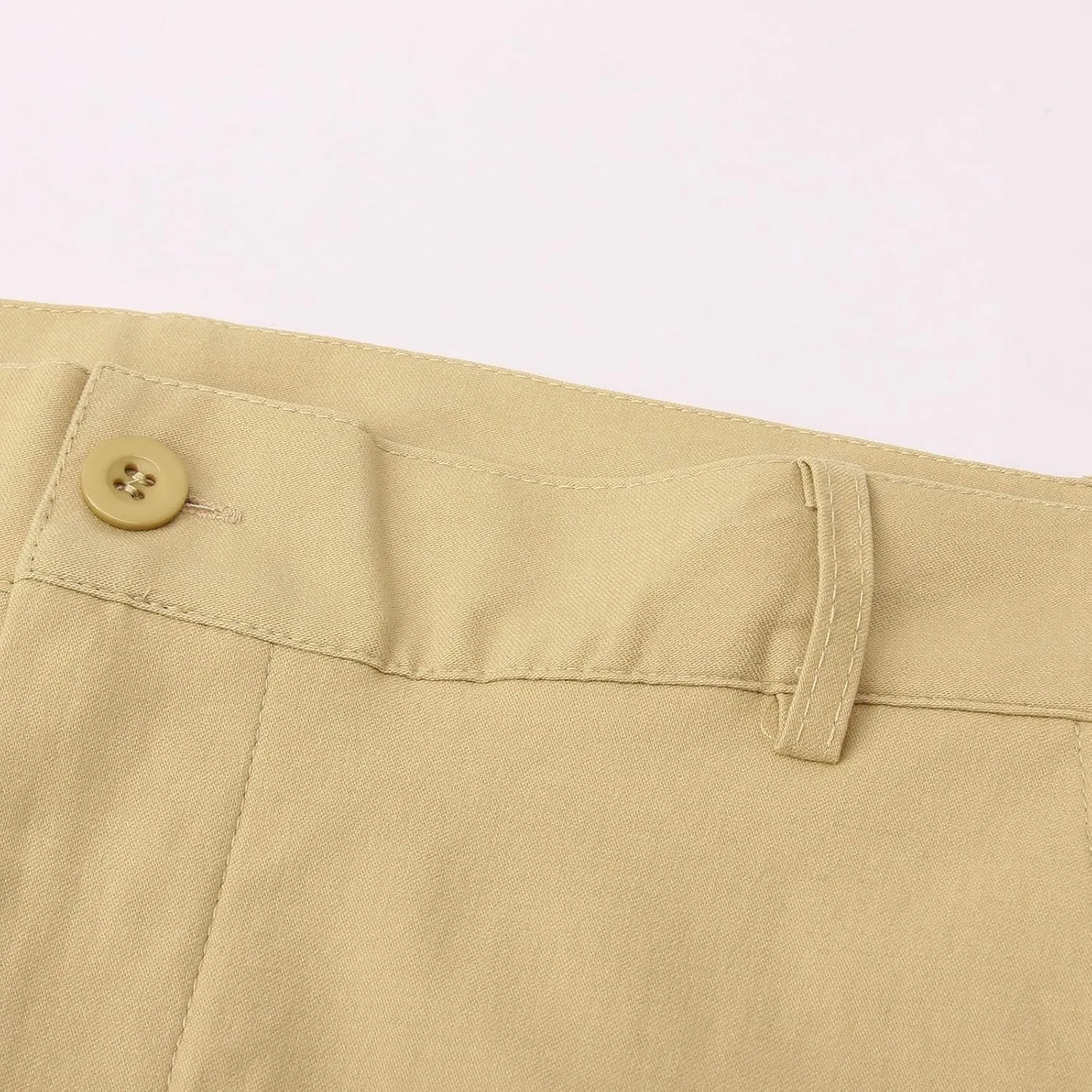 Dress Pants Wide Leg Pants Elastic Waist Solid Color Fashion Comfy Slim Fit Hiking Baggy Casual Pants with Pockets